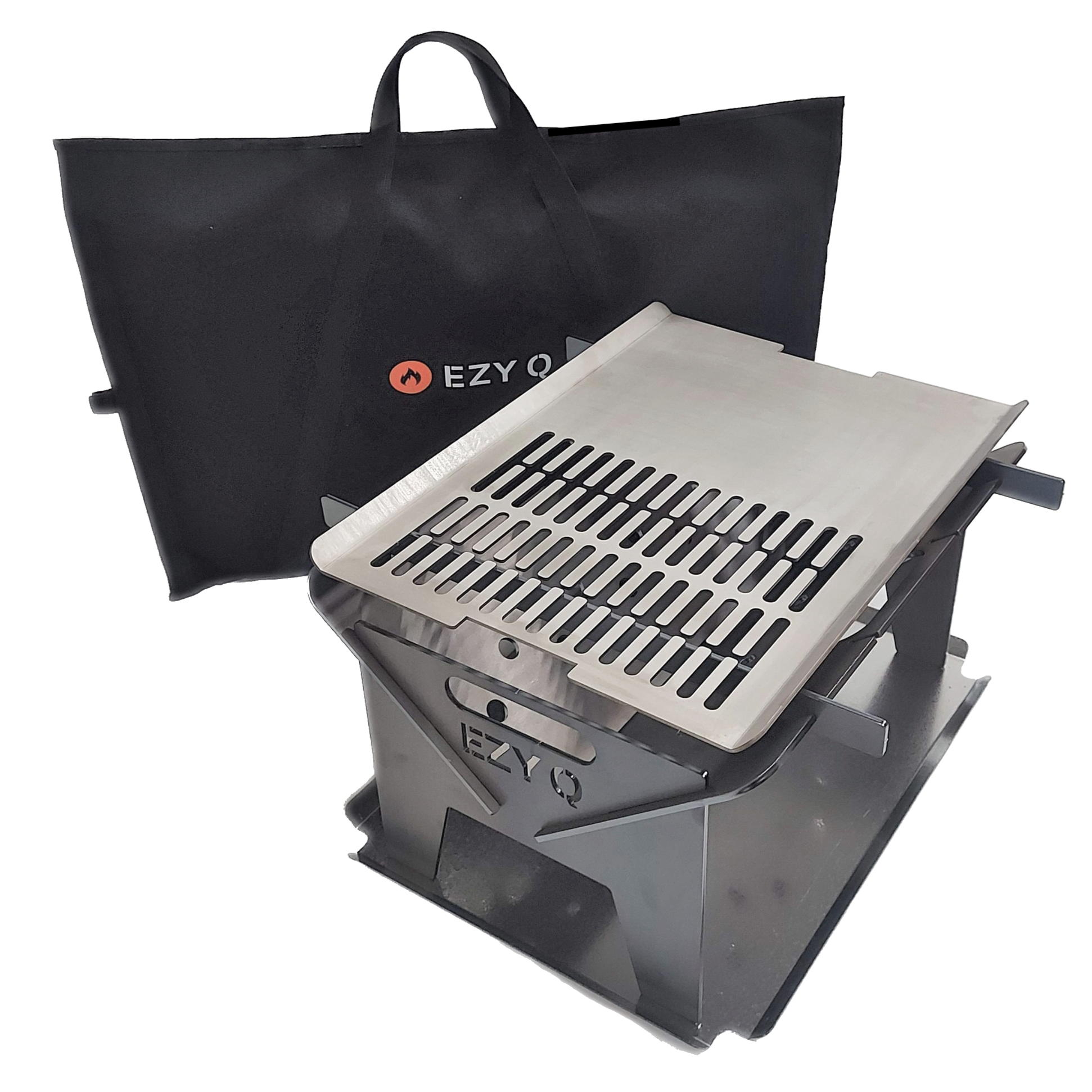 BUNDLE: 5mm Thick Fire Pit (Mild Steel) Grill (Stainless Steel