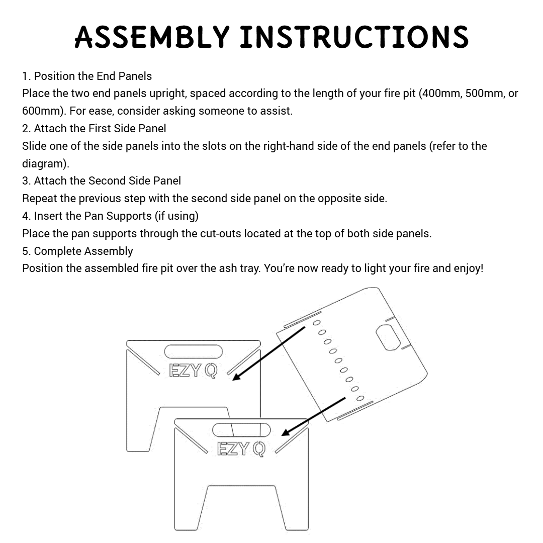 DOWNGRADE/DISCOUNTED STOCK: FERRITIC STAINLESS STEEL Fire Pit, 5mm Thick - 500mm Long