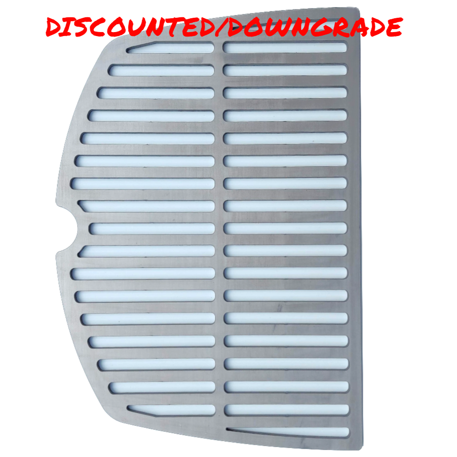 DOWNGRADE/DISCOUNTED Weber HALF Grill Plate, STAINLESS STEEL - Family Q (Q300/Q3100/Q3200 Classic 1st/2nd Gen Series)