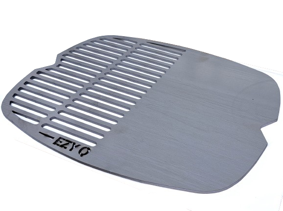 Portable flat pack fire pit grill plate stainless steel outdoor cooking
