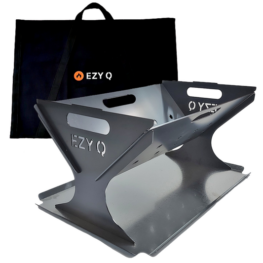 BUNDLE: Flat Packed 600mm Fire Pit & Ash Tray + Heavy Duty Canvas Bag