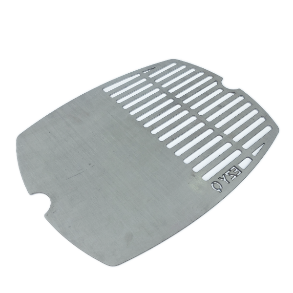 Compact square fire pit made from durable steel with clean edge design