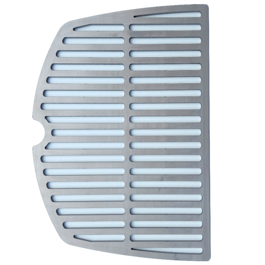er HALF Grill Plate, STAINLESS STEEL Family Q (Q300/Q3100/Q3200 S